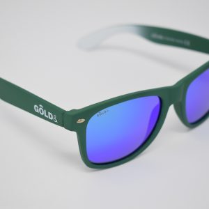 Gafas de sol verdes y blancas unisex polarizadas