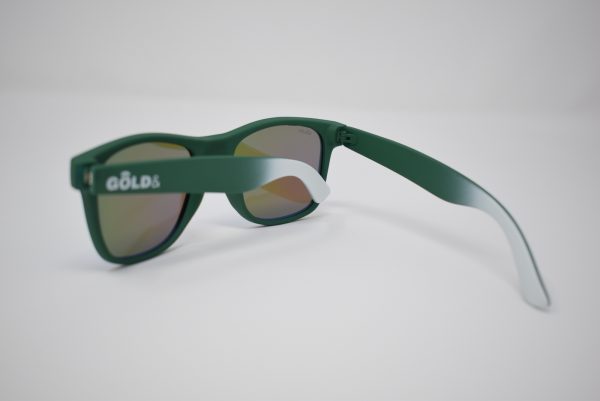 Gafas de sol verdes y blancas unisex polarizadas