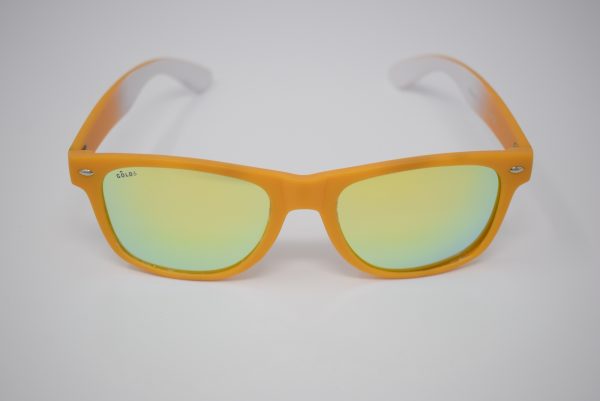 Gafas de sol amarillas y blancas unisex polarizadas