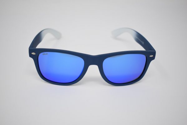 Gafas de sol azules y blancas unisex polarizadas