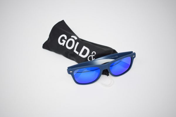 Gafas de sol azules y blancas unisex polarizadas