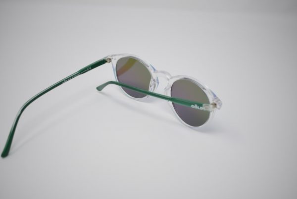 Gafas de sol verdes y transparentes unisex polarizadas