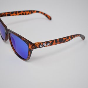 Gafas de marron y negro leopardo unisex polarizadas
